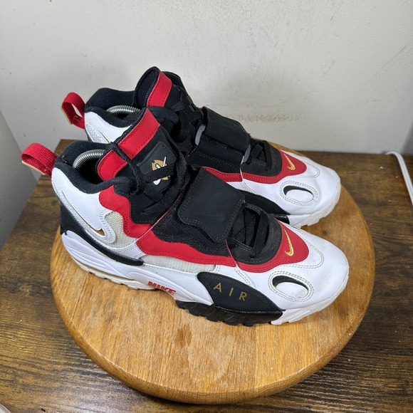 Nike Other - Nike Air Speed Turf 49ers White Black Red Gold 525225-101 Mens Size 10